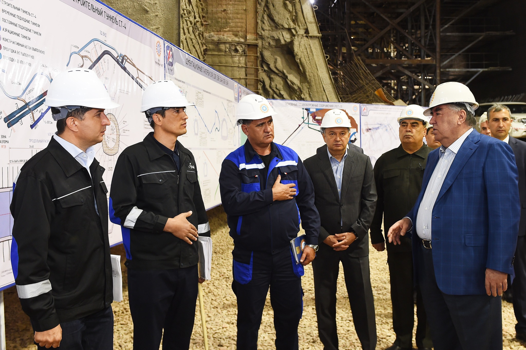 Рабочая поездка президента Республики Таджикистан на Рогунскую ГЭС